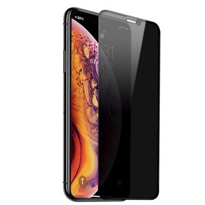 Protetor de tela de peeping de vidro temperado com privacidade para iPhone 14 13 12 mini 11 Pro Max X Xr XS Max 8 7 6s Plus com pacote de varejo