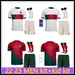 2022 Portugal Soccer Jerseys 23 JOAO FELIX RUBEN DIAS football shirt BERNARDO B. FERNANDES RONALDOS ANDRE SILVA camisa de futebol JOAO CANCELO men kids kits