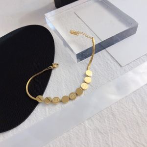 Moda 18-karatowe złoto Link Chain Charm bransoletki dla kobiet Party luksusowy ślub miłośnicy prezent biżuteria zaręczynowa miłość na zawsze nigdy nie znikną para prezenty rodzinne