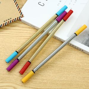 Creative Stationery Gel Pen No Magnet Decompression Spring Student Black Signing Novelty School Office Supplies