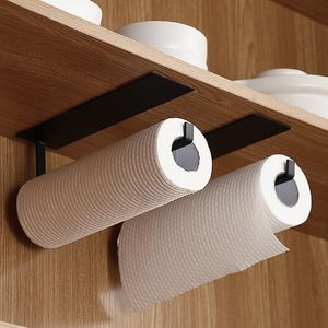 Toilet Paper Holders Kitchen Self-adhesive Accessories Under Cabinet Roll Rack Towel Holder Tissue Hanger Storage For Bathroom