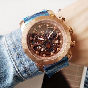 Sichu1 Erkekler Kuvars Pil İzle 45mm Saat Zamanlama Fonksiyonu Safir Su Geçirmez Eğlence Klasik Moda İzle Montre De Luxe Watch