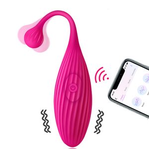 Uova/Proiettili Controllo remoto APP Palline Kegel per le donne Rafforzamento della vescica Giocattoli del sesso Vagina vibratore per adulti Ben Wa 230227