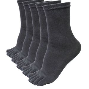 Herrensocken 5 Paar Männer Sport Laufen Fünf-Finger-Zehensocken Elastische kurze Soild-Socken Lässige einfache bequeme Socken Kostenloser Versand Z0227