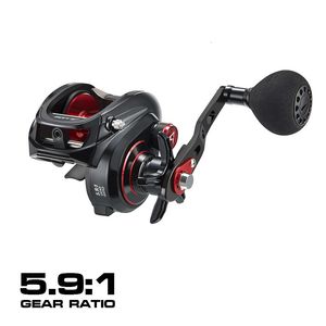 300 Low Profile Baitcasting Reel - 15kg Drag, 8+1 BBs, Aluminum, Freshwater