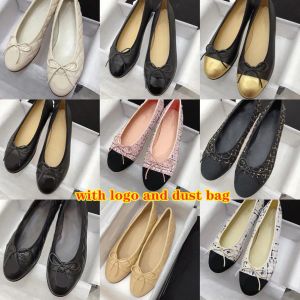 Bowknot Women's Flat Sole Single Shoes Sheepskin Splicing Color 2022 New Round Head Flat Heel Black Rhomboid Ballet Shoe no box