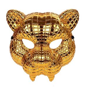 Maski imprezowe 20 cm kałamarnice A game VIP Klient Guest Boss Mask Golden Boss Leopard Halloween Tiger Party Party Party For Man Cosplay Shell GC1934