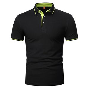 Polos męski Wysokiej jakości letnie męskie koszule Polo Casual Business Shirl Tueve Mens Koszulki Odrzuć kołnierz wygodne koszulki polo 230227