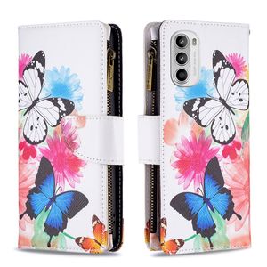 Zipper Fällen Für OPPO A7 A94 A74 A54 A93 F19 Realme 8 6 V13 Pro 4G 5G Brieftasche leder Blume Telefon Fundas Fall