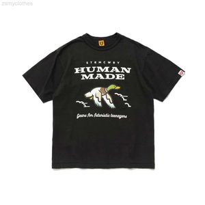 T-shirt da uomo T-shirt estive a maniche corte con stampa anatra retrò giapponese per uomo Streetwear Magliette casual larghe Canotte girocollo oversize