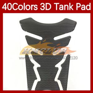 Motorcykelklistermärken 3D -kolfibertankskydd för Kawasaki Ninja EX250 EX 250 R 250R EX250R 2008 2009 2010 2011 2012 GASBRÄNSLE TANK KAPLIKER CAL 40 Färger