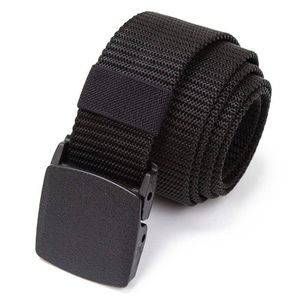 Belts Automatic Buckle Men Nylon Webbing Belts Canvas Casual Fabric Tactical Belt Quality Accessories Military Jeans Army Waist Strap Z0223