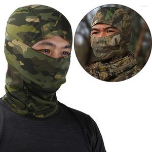 Bandanas Tactical Mask Full Face Balaclava Men Paintball Cykling Cykel Vandring Scarf Utomhus Militär Fiske Snowboard Ski Hatt