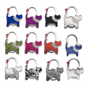 Party Favor Portable Cat Shape Folding Handbag Hook Holder Purse Hanger Table Hanging Hooks For Handbag Decoration Women Bag Organizer