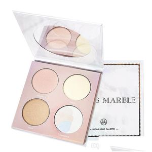 Bronzers Welghters Venus Marble Cosmetics Palette Cień Makeup 4 Kolory Najwyższej jakości upuszczenie dostawa zdrowie Piękno twarz dhrko