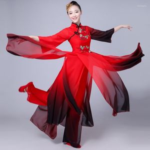 Stage Wear Traditional Folk och Ethnic Dance Clothes National of China Fan Yongo Ancient Chinese Clothing DD1877