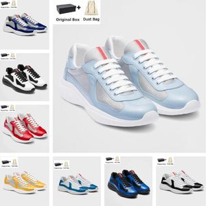 Top 23S/S America Cup Low Top Sneakers Shoes Fabric Patent Leather Men Rubber Sole Bike Fabric Wholesale Discount Skateboard Walking