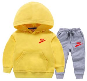 Marke Druck Baby Jungen Kleidung Sets Frühling Casual Jungen Mädchen Kleidung Sets Kinder Anzug Sweatshirts Sport Hosen Herbst Kinder Set