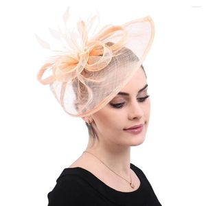 Kopfschmuck Elegante Braut Frauen Hochzeiten Fascinator Haarschmuck Clips Und Federn Dame Hochzeit Dekor Kopfbedeckung Mit Kopfschmuck