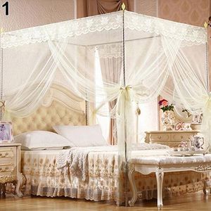 Mosquito Net Romantic Princess Lace Canopy No Frame for Twin Full Queen King Bed Bedcover Curtain For Baby Kids Reading Playing 230227