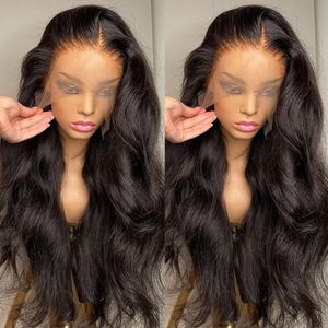 Synthetische Perücken 13x6 HD Transparente Körperwelle Lace Front Echthaarperücken 180 % brasilianisches Remy 30 Zoll nasse und gewellte 360 Lace Frontal Perücke für Frauen 230225