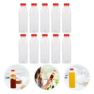 Water Bottles Bottle Clear Beverage Empty Drink Cold Containers Bulk Jug Square Sensory Transparent Disposable Travel Tea Jar