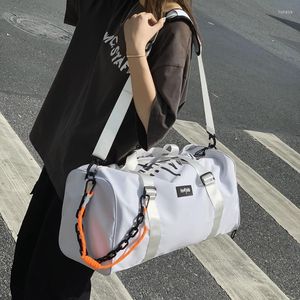 Duffel Bags Jiessie&Angela Women Luggage Travel Bag Suitcase Handbag Waterproof Fitness Yoga Sport Men Duffle Shoulder