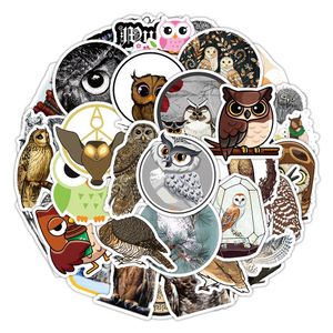 50Pcs-Pack Owl Stickers Wholesale Vinyl Sticker Waterproof Laptops Car Scrapbooking Guitar Box Skateboard JDM Luggage Decal