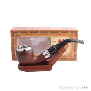 Rökningstillbehör harts Bakelitrör Ny Bending Hammer Creative Filtration Pipe Old Portable Men's Pipe