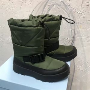 2023 сапоги вниз по женщинам Chaussure теплые туфли на щиколотке зимняя платформа Bota Mujer Slip-On Bugle Casual Boots Prd Snow Bottine Femme Femme