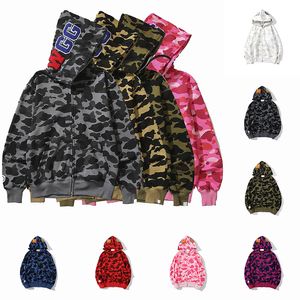 2023 Shark Hoodies Mens 여자 패션 남성 Deisigners Hoody Stylist 만화 상어 인쇄 후드 맨 High1 품질 캐주얼