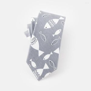 Bow Ties Handmade Fashion Gifts Men's Tie Korean Version Narrow 6cm Cotton Casual British Style Cartoon