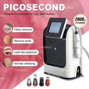 Q Switch ND YAG Laser Tattooentfernungsmaschine Pikosekundenlaser 1320 1064 532nm Pikosekunden-Schönheitsmaschine