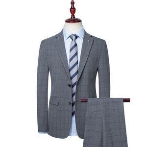 Herrenanzüge Blazer Blazer Hosen Herrenanzüge eine Vielzahl eleganter italienischer Gentleman Casual Slim Kleid Hochzeitskleid 2-teiliger Set 230227