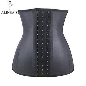 Kvinnors Shapers 9-stålben underbust latex sportbälte midjetränare korsetter timglas kropp shaper long torso cincher viktminskning 230227