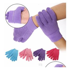 Andra hudvårdsverktyg Gel Spa Sile Gloves Moften Whiten Exfoliating Fiturizing Treatment Handmaskreparation Skönhet Drop Delivery Heal Dha4x