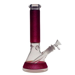 Bong de vidro colorido para meninas de 10 polegadas de altura Cachimbo de água Travel Dab Rig Diffusion Percolate Clear Joint size 14,4 mm PG3007-Sold