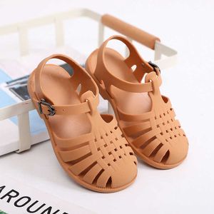 Sandals Summer Mother Kids Sandals Girl Shoes NonSlip Soft Hollow Casual Sandals For Girls Boys Baby Shoes Beach Shoes Z0225