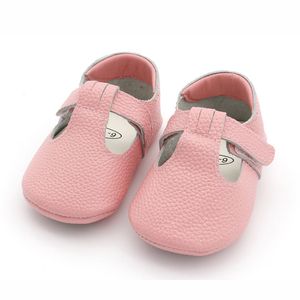 First Walkers Genuine Leather first walker with T-Strap for Babies and Toddlers anti slip baby shoes for 0-24 month 230227