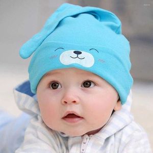 Hats Smile Cute Sleeping Cotton Chapeau Knitted Comfortable Accessories Baby For Born Infant Girls