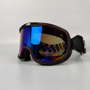 Säkerhetsglasögon Motorcykelglasögon Motocross Glasögon Retro ATV Ski Solglasögon Non-Slip Belt Anti-UV Cafe Racer Chopper Cycling Racing