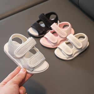 Första vandrare sommar baby flickor pojkar sandaler spädbarn småbarnskor barn mjuka botten casual strandskor non-halp barn första vandrare skor 230227