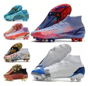 2023 Fußballschuhe GT Fußballstiefel High Tops Firma Ground Men im Freien Ronaldo CR7 Superfly 8 Elite FG Stollen Mercurial Vapores 14 xiv Libelle MDS