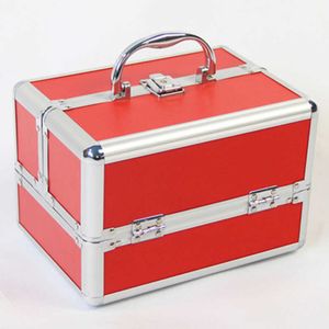 Kosmetik-Organizer, Aufbewahrungstaschen, Aluminiumrahmen, ABS-Platte, Kosmetikkoffer, Damenkoffer, professioneller Beauty-Nagelkasten, Handtasche, mehrschichtige Reisegepäcktasche Y2302