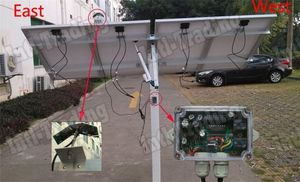 Komplette Einzelachse Electronic Solar Tracker Tracking Controller für RV 100W Watt PV Solar Panel System