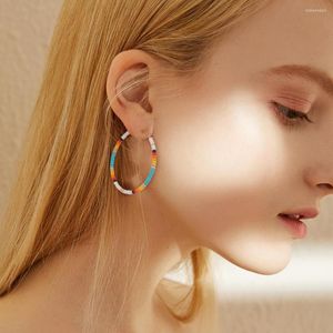 Dangle Earrings Go2BoHo Fashion Bohemia Jewelry Colorful Vintage Japanese Gold Bead Miyuki Beads Woven Ring Buckle For Women