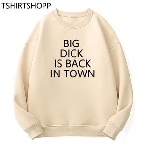 Kadınlar iki parçalı pantolon utangaçım ama benim büyük bir dick hoodie var komik doğum günü hediyesi var koca erkekler pamuk geri kasaba hoodies 230227