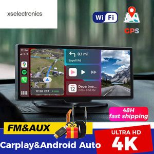 Aggiornamento 4K WiFi GPS Videoregistratore per auto da 10,26 pollici Telecamera RTRovisor CarPlay e navigazione cablata assistita wireless automatica Android DVR Bluetooth DVR per auto