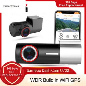 Uppdatera Dashcam Dash Cam fram och bak 1944p bil DVR med 2 Cam WiFi Car Camera Video Recorder Reverse Camera 24H Parkeringsövervakning Bil DVR