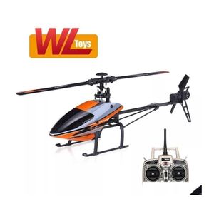 Aeromobile elettrico/RC Wltoys V950 2 4G 6CH 3D6G 1912 2830KV Motore senza spazzole senza flybarless Rc Helicopter RTF Remote C Dhtbl